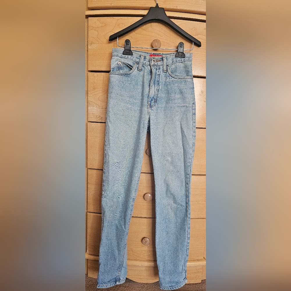 VINTAGE 'Bonjour' High Rise Light Blue Jeans